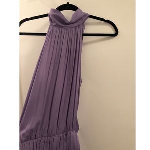 Boutique halter flowy mini dress